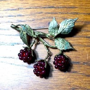 Michael Michaud Raspberry Brooch